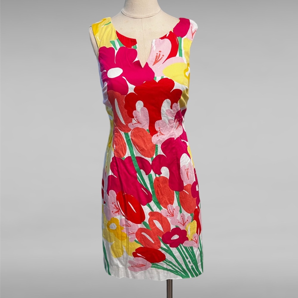Lilly Pulitzer TayTay White Lavish Lilies Shift Dress